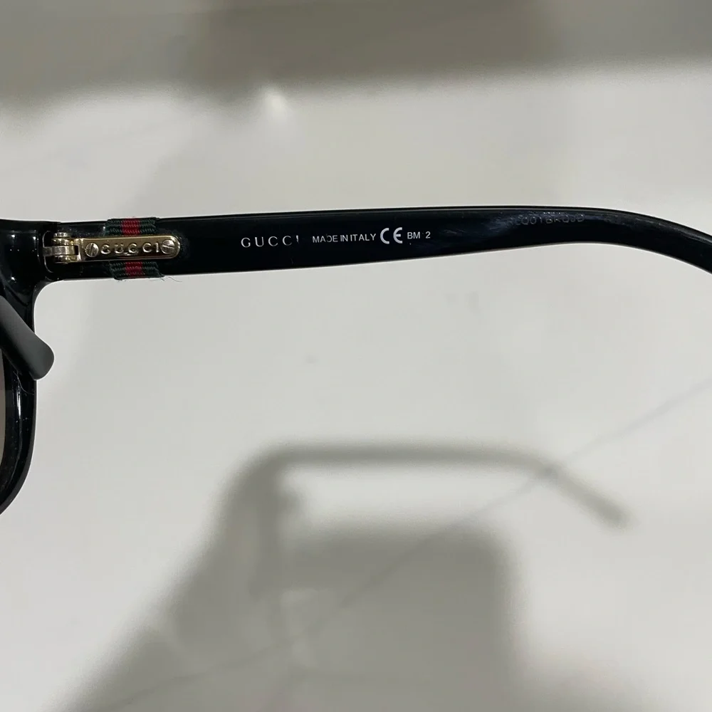 Gucci Black Frame Sunglasses with Brown Gradient Lenses(GG 3645/S)